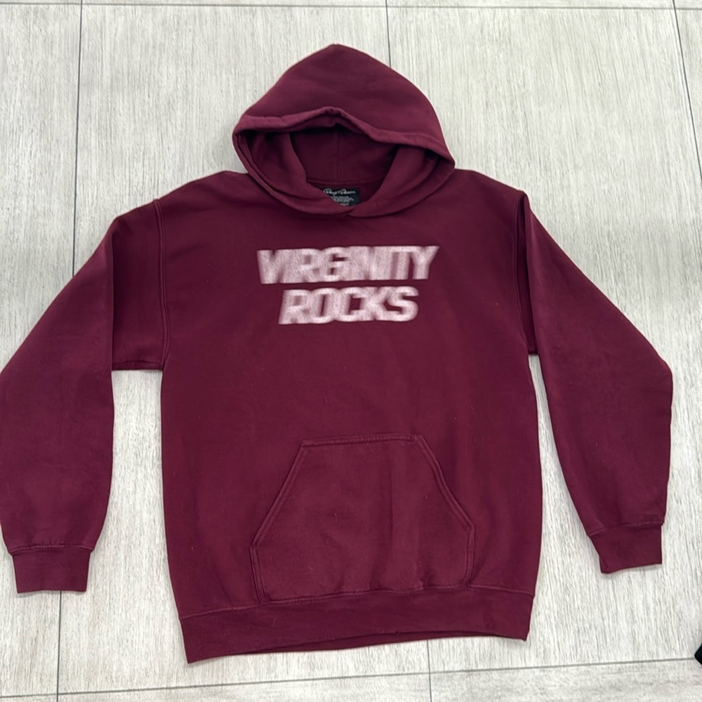 Virginity Rocks hoodie by DannyDuncan69.com /Meduim/burgundy red